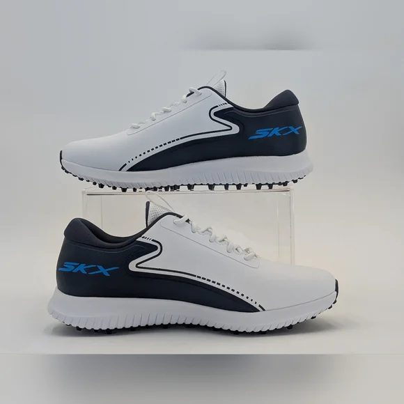 Skechers Go Golf Max 3 Size 9 ArchFit Waterproof Men's White and Navy Sneakers